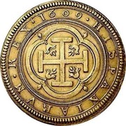 Spain 100 Escudos Philip III 1609 C KM# 38 HISPANIARVM REX 1609 coin reverse Spain 100 Escudos Philip III 1609 C KM# 38 HISPANIARVM REX 1609 coin reverse