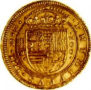Spain 100 Escudos Philip IV 1623 Aqueduct AR KM# 84 PHILIPPVS IIII D G IIII coin obverse Spain 100 Escudos Philip IV 1623 Aqueduct AR KM# 84 PHILIPPVS IIII D G IIII coin obverse