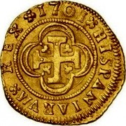 Spain 2 Escudos Philip V 1701 S M KM# 255 HISPANIARVM REX 1701 coin reverse Spain 2 Escudos Philip V 1701 S M KM# 255 HISPANIARVM REX 1701 coin reverse