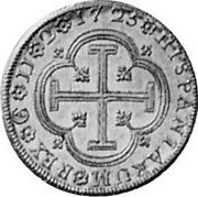 Spain 2 Escudos Cuenca 1725 CA JJ KM# A334 HISPANIARUM REX CA JJ 2 1725 coin reverse Spain 2 Escudos Cuenca 1725 CA JJ KM# A334 HISPANIARUM REX CA JJ 2 1725 coin reverse