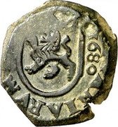 Spain 2 Maravedis Charles II 1680 KM# 5.3 HISPANIARVM REX 1680 coin reverse Spain 2 Maravedis Charles II 1680 KM# 5.3 HISPANIARVM REX 1680 coin reverse