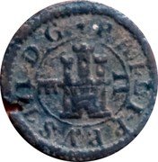 Spain 2 Maravedis (Philip III) KM# 3.6 PHILIPPVS III D G II coin obverse Spain 2 Maravedis (Philip III) KM# 3.6 PHILIPPVS III D G II coin obverse
