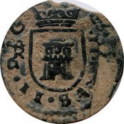 Spain 2 Maravedis (Charles II) KM# 5.10 CAROLVS II D G II coin obverse Spain 2 Maravedis (Charles II) KM# 5.10 CAROLVS II D G II coin obverse