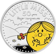 UK 2 Pounds 50th Anniversary of Little Miss 2021 Proof LITTLE MISS 50 YEARS ROGER HARGREAVES coin reverse UK 2 Pounds 50th Anniversary of Little Miss 2021 Proof LITTLE MISS 50 YEARS ROGER HARGREAVES coin reverse