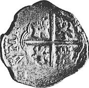 Spain 2 Reales Philip III 1601 S B KM# 26.7 coin reverse Spain 2 Reales Philip III 1601 S B KM# 26.7 coin reverse