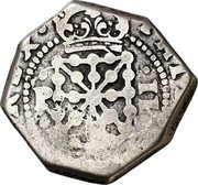 Spain 2 Reales De Vellon Philip IV 1651 PA KM# 36 ...REX... coin obverse Spain 2 Reales De Vellon Philip IV 1651 PA KM# 36 ...REX... coin obverse