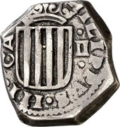 Spain 2 Reales (Philip III) KM# 40 PHILIPPVS III DEI G CA II coin obverse Spain 2 Reales (Philip III) KM# 40 PHILIPPVS III DEI G CA II coin obverse