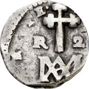 Spain 2 Reales (Charles II) Y# 32.1 PROTECTIONE VIRTVTE R 2 coin reverse