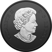 Canada 20 Dollars Discovering Dinosaurs - Reaper of Death 2021 ELIZABETH II D G REGINA coin obverse Canada 20 Dollars Discovering Dinosaurs - Reaper of Death 2021 ELIZABETH II D G REGINA coin obverse