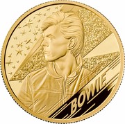 UK 200 Pounds David Bowie 2020  Proof BOWIE JC coin reverse UK 200 Pounds David Bowie 2020  Proof BOWIE JC coin reverse