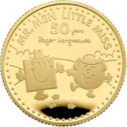 UK 25 Pounds 50th Anniversary of Mr. Men Little Miss 2021 Proof MR. MEN LITTLE MISS 50 YEARS ROGER HARGREAVES coin reverse UK 25 Pounds 50th Anniversary of Mr. Men Little Miss 2021 Proof MR. MEN LITTLE MISS 50 YEARS ROGER HARGREAVES coin reverse