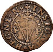 Spain 4 Cornados Philip IV Titles ND PP PP KM# 11 REGNI N INSIGNIA P P coin reverse Spain 4 Cornados Philip IV Titles ND PP PP KM# 11 REGNI N INSIGNIA P P coin reverse
