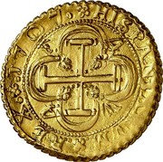 Spain 4 Escudos Felipe V 1707 V KM# 273 F 4 4 V HISPANIARVM REX 1707 coin reverse Spain 4 Escudos Felipe V 1707 V KM# 273 F 4 4 V HISPANIARVM REX 1707 coin reverse