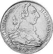 Spain 4 Escudos Carlos III 1786 DV KM# 418.1a CAROL III D G HISP ET IND R 1786 coin obverse Spain 4 Escudos Carlos III 1786 DV KM# 418.1a CAROL III D G HISP ET IND R 1786 coin obverse