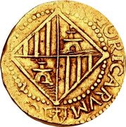 Spain 4 Escudos Charles II Titles 1698 KM# 29 MAIORICARV CATOLICVS coin reverse Spain 4 Escudos Charles II Titles 1698 KM# 29 MAIORICARV CATOLICVS coin reverse