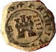 Spain 4 Maravedis Philip IV 1622 B KM# 7.1 PHILIPP DG B IIII coin obverse Spain 4 Maravedis Philip IV 1622 B KM# 7.1 PHILIPP DG B IIII coin obverse