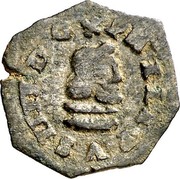 Spain 4 Maravedis Philip IV 1661 KM# 157 PHILIPPVS IIII D G coin obverse Spain 4 Maravedis Philip IV 1661 KM# 157 PHILIPPVS IIII D G coin obverse