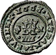 Spain 4 Maravedis Philip IV 1663 N KM# 158 HISPANIARVM REX 1663 IIII N coin reverse Spain 4 Maravedis Philip IV 1663 N KM# 158 HISPANIARVM REX 1663 IIII N coin reverse