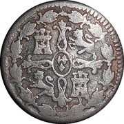 Spain 4 Maravedis Fernando VII Jubia 1814 KM# 472 coin reverse Spain 4 Maravedis Fernando VII Jubia 1814 KM# 472 coin reverse