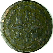 Spain 4 Maravedis Fernando VII 1819 KM# 490.1 coin reverse Spain 4 Maravedis Fernando VII 1819 KM# 490.1 coin reverse