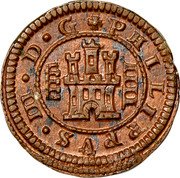 Spain 4 Maravedis (Philip III) KM# 6.5 PHILIPPVS III D G IIII coin obverse Spain 4 Maravedis (Philip III) KM# 6.5 PHILIPPVS III D G IIII coin obverse