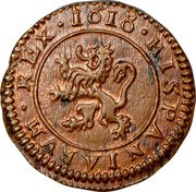 Spain 4 Maravedis (Philip III) KM# 6.5 HISPANIARVM REX 1604 coin reverse Spain 4 Maravedis (Philip III) KM# 6.5 HISPANIARVM REX 1604 coin reverse