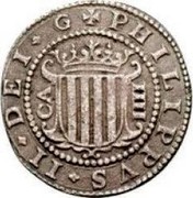 Spain 4 Reales Philip II 1611 KM# 17 PHILIPPVS II DEI G CA IIII coin obverse Spain 4 Reales Philip II 1611 KM# 17 PHILIPPVS II DEI G CA IIII coin obverse