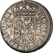 Spain 4 Reales Felipe V Madrid 1709 J KM# 279 DEXTERA D EXALTAVIT ME M J R IIII coin reverse Spain 4 Reales Felipe V Madrid 1709 J KM# 279 DEXTERA D EXALTAVIT ME M J R IIII coin reverse