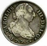 Spain 4 Reales Carlos III 1775 PJ KM# 413.1 CAROLUS III DEI G 1775 coin obverse Spain 4 Reales Carlos III 1775 PJ KM# 413.1 CAROLUS III DEI G 1775 coin obverse