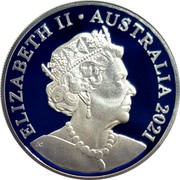 Australia 5 Dollars Centenary of Rotary in Australia 2021 ELIZABETH II AUSTRALIA 2021 JC coin obverse