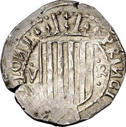 Spain 5 Reales Mataro 1641 KM# 68 V R PRINCIPATVS CATALONI coin obverse Spain 5 Reales Mataro 1641 KM# 68 V R PRINCIPATVS CATALONI coin obverse