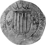 Spain 5 Reales (1/2 Libra) Catalonia 1641 KM# B53 PRINCIPAT VS CATALONI (A)E coin obverse Spain 5 Reales (1/2 Libra) Catalonia 1641 KM# B53 PRINCIPAT VS CATALONI (A)E coin obverse