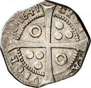 Spain 5 Reales Louis XIII 1641 KM# 73 CIVITAS VICEN 1641 coin reverse Spain 5 Reales Louis XIII 1641 KM# 73 CIVITAS VICEN 1641 coin reverse