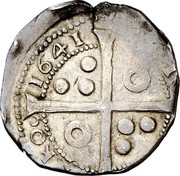 Spain 5 Reales Mataro 1641 KM# 68 OPPIDVM MATARO 1641 coin reverse Spain 5 Reales Mataro 1641 KM# 68 OPPIDVM MATARO 1641 coin reverse