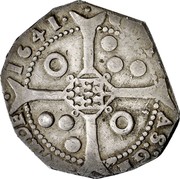 Spain 5 Reales Girona 1641 KM# 64 CIVITAS GERVNDE 1641 coin reverse Spain 5 Reales Girona 1641 KM# 64 CIVITAS GERVNDE 1641 coin reverse