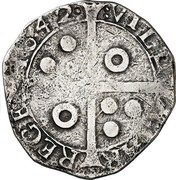 Spain 5 Reales Tarrega 1642 KM# 71 VILLA TARREGE 1642 coin reverse Spain 5 Reales Tarrega 1642 KM# 71 VILLA TARREGE 1642 coin reverse