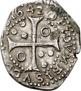 Spain 5 Sous Besalu 1642 KM# 90 OPIDVM BISVLDVNENS 1642 coin reverse Spain 5 Sous Besalu 1642 KM# 90 OPIDVM BISVLDVNENS 1642 coin reverse