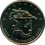 Slovakia 50 Cent Pattern - Spis Castle 2004 2004 SLOVENSKO SPIŠ coin obverse Slovakia 50 Cent Pattern - Spis Castle 2004 2004 SLOVENSKO SPIŠ coin obverse