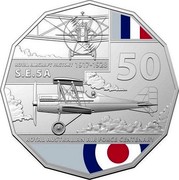 Australia 50 Cents 100 Years RAAF - Royal Aircraft Factory S.E.5A 2021 ROYAL AIRCRAFT FACTORY 1917 - 1928 S.E.5A 50 ROYAL AUSTRALIAN AIR FORCE CENTENARY coin reverse Australia 50 Cents 100 Years RAAF - Royal Aircraft Factory S.E.5A 2021 ROYAL AIRCRAFT FACTORY 1917 - 1928 S.E.5A 50 ROYAL AUSTRALIAN AIR FORCE CENTENARY coin reverse