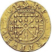 Spain 8 Escudos Philip IV 1652 PA AP KM# 138 PHILPPVS VI D G AP VIII coin obverse Spain 8 Escudos Philip IV 1652 PA AP KM# 138 PHILPPVS VI D G AP VIII coin obverse