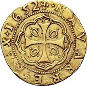 Spain 8 Escudos Philip IV 1652 PA AP KM# 138 NAVARRE REX 1652 coin reverse Spain 8 Escudos Philip IV 1652 PA AP KM# 138 NAVARRE REX 1652 coin reverse