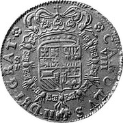 Spain 8 Escudos Carolvs II 1699 S M KM# 233.1 CAROLVS II DEI GRAT S M VIII coin obverse