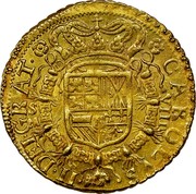 Spain 8 Escudos Carolvs II 1700 S M KM# 233.3 CAROLVS II DEI GRAT S M VIII coin obverse Spain 8 Escudos Carolvs II 1700 S M KM# 233.3 CAROLVS II DEI GRAT S M VIII coin obverse