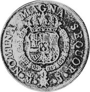 Spain 8 Escudos Ferdinand VI 1747 J KM# 377.1 NOMINA MAGNA SEQUOR M J coin reverse Spain 8 Escudos Ferdinand VI 1747 J KM# 377.1 NOMINA MAGNA SEQUOR M J coin reverse