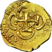 Spain 8 Escudos (Philip IV) KM# 136.2 HISPANIARVM REX coin reverse Spain 8 Escudos (Philip IV) KM# 136.2 HISPANIARVM REX coin reverse
