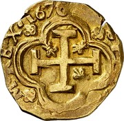 Spain 8 Escudos KM# 61.1 Hammered Coinage coin reverse Spain 8 Escudos KM# 61.1 Hammered Coinage coin reverse