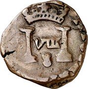 Spain 8 Maravedis Philip IV 1660 S KM# 11.4 HISPANIARUM REX VIII 8 coin reverse Spain 8 Maravedis Philip IV 1660 S KM# 11.4 HISPANIARUM REX VIII 8 coin reverse
