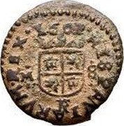 Spain 8 Maravedis Philip IV 1661 TR KM# 12.8 HISPANIARVM REX 1661 TR coin reverse Spain 8 Maravedis Philip IV 1661 TR KM# 12.8 HISPANIARVM REX 1661 TR coin reverse