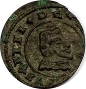 Spain 8 Maravedis Philip IV 1663 N KM# 171.3 PHILIPVS IIII D G coin obverse Spain 8 Maravedis Philip IV 1663 N KM# 171.3 PHILIPVS IIII D G coin obverse