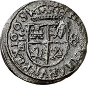 Spain 8 Maravedis Philip IV 1664 R KM# 165 HISPANIARVM REX 1663 CA 8 coin reverse Spain 8 Maravedis Philip IV 1664 R KM# 165 HISPANIARVM REX 1663 CA 8 coin reverse